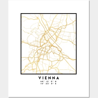 VIENNA AUSTRIA CITY STREET MAP ART Posters and Art